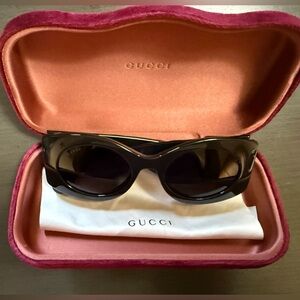 Gucci Black Designer Sunglasses
